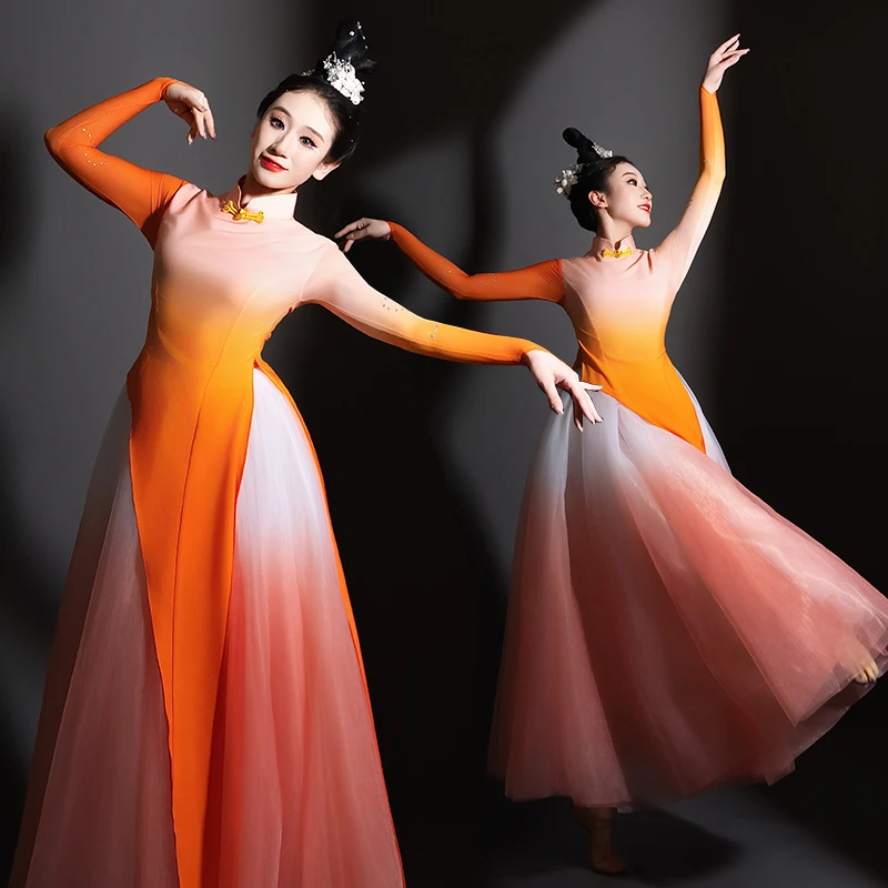 古典舞演出服女款飘逸国风新款2025春满华夏新中式当代舞表演服装