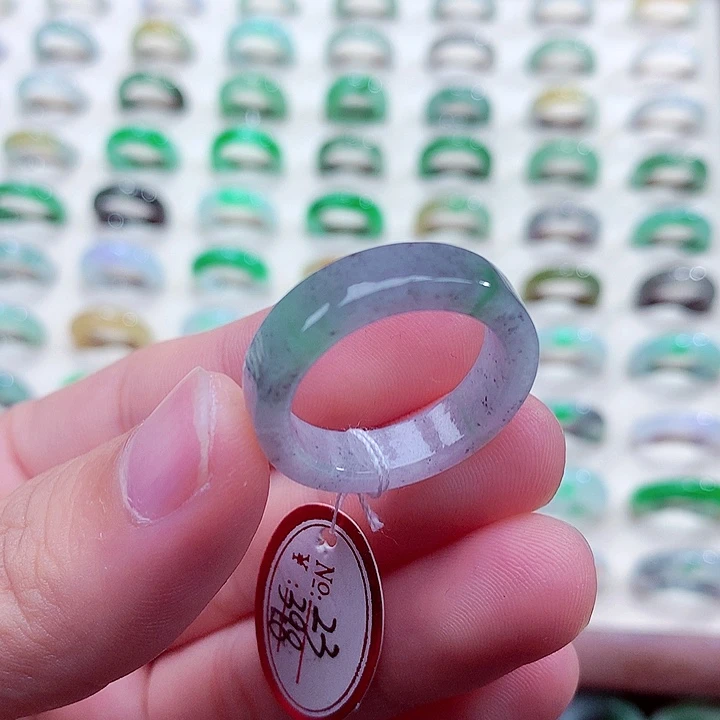 翡翠未镶嵌戒指23号