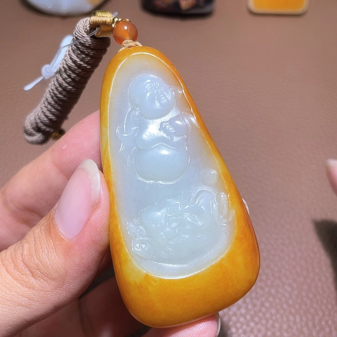 和田玉未镶嵌挂件y