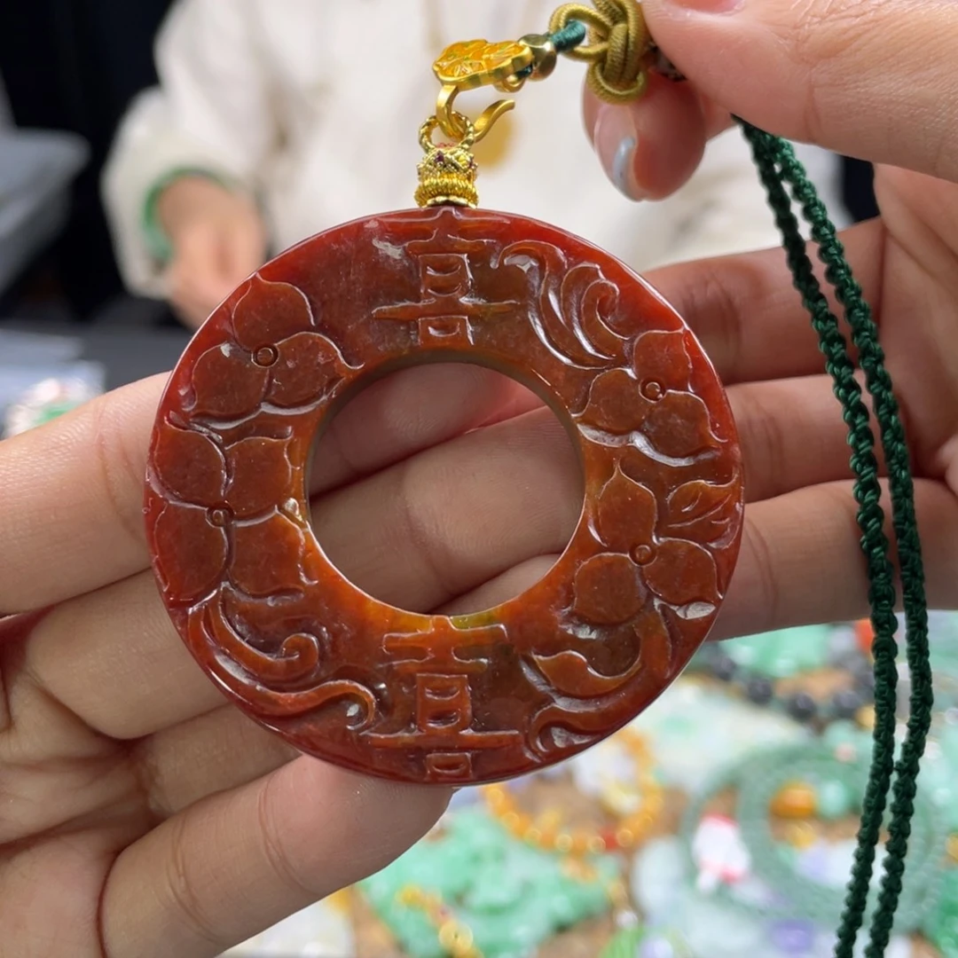 颈饰未镶嵌翡翠代编织
