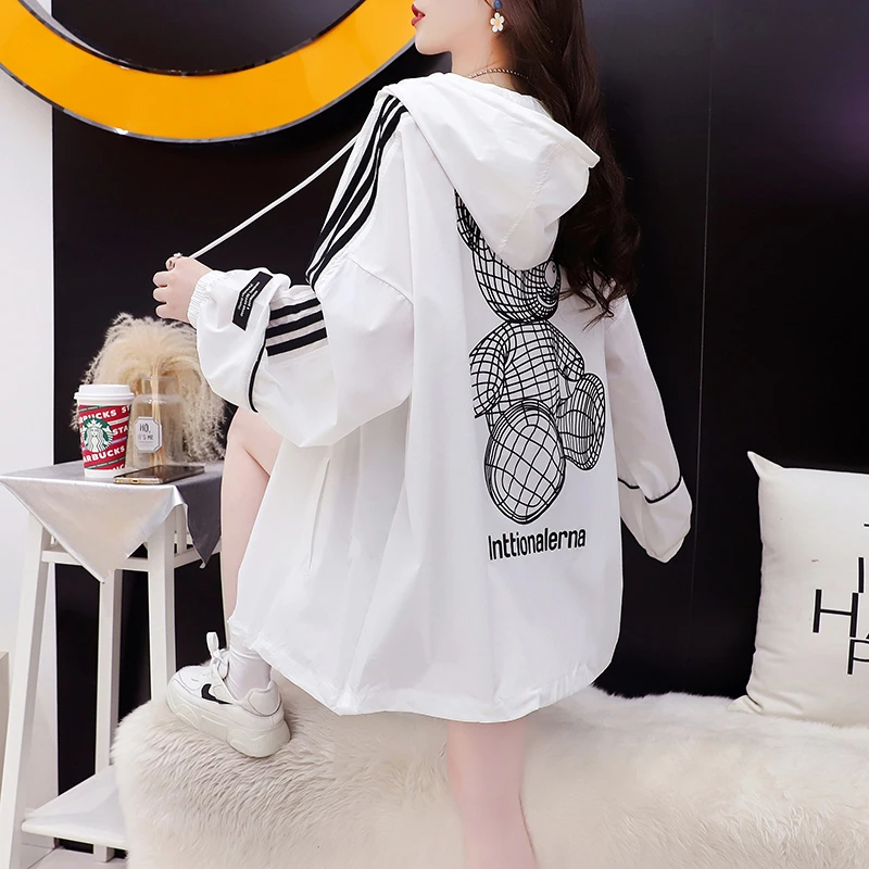 防晒衣女中长款2025夏季新款韩版宽松防紫外线透气防晒服薄款外套