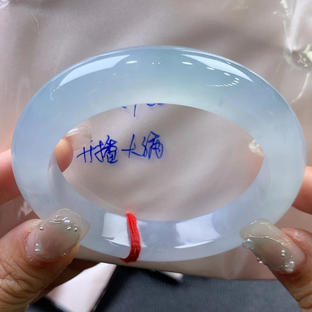翡翠未镶嵌手镯57.2正圈