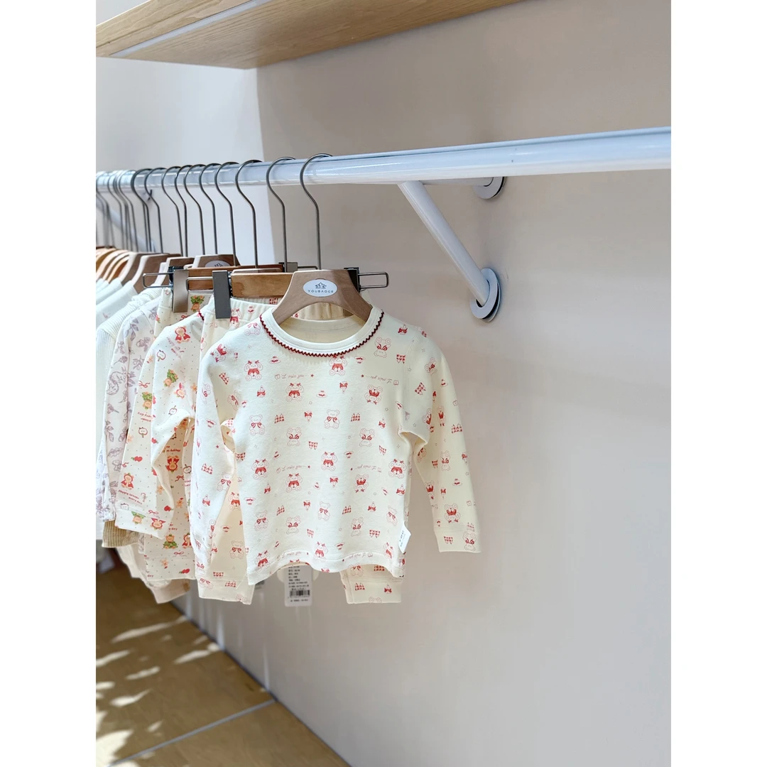 2025秋冬季新款婴童秋衣秋裤套装红色组合91625147