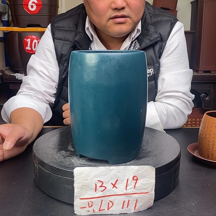 紫砂花盆货号一只LD111