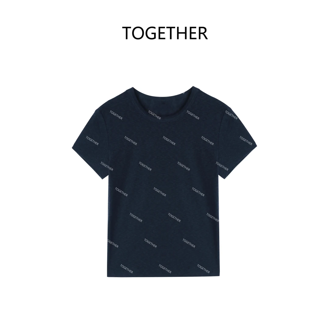 【ASIA BLUE】· 南辞 ·  2025春夏圆领弹力纯色休闲百搭短袖#W1790