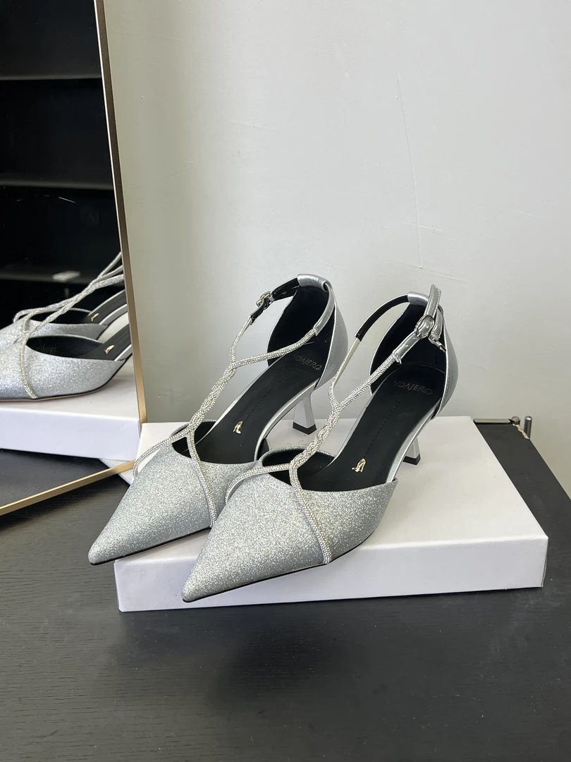 26N2035(4厘米）银色细跟高跟鞋时尚舒适