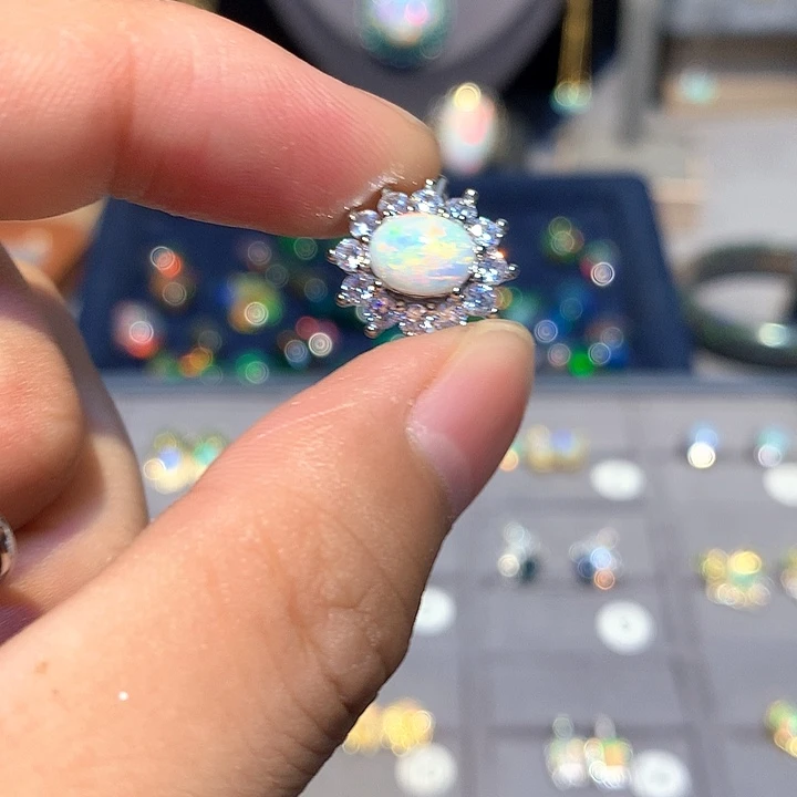 欧泊合金欧泊戒指