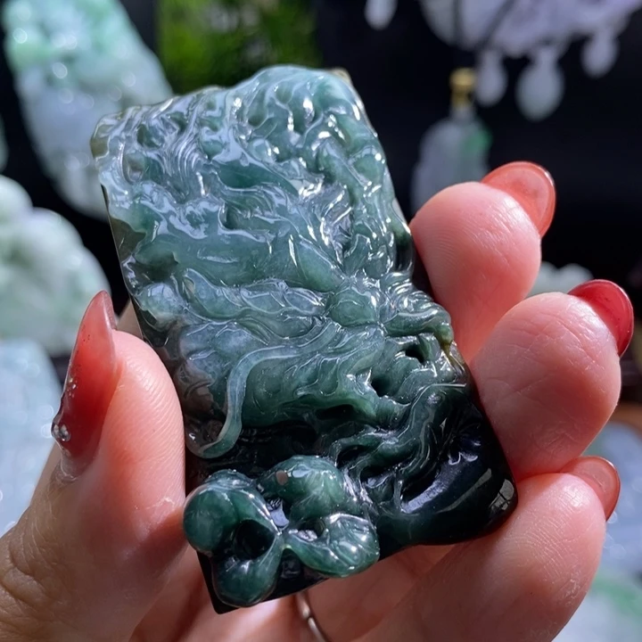 【闪购商品】颈饰未镶嵌翡翠龙牌