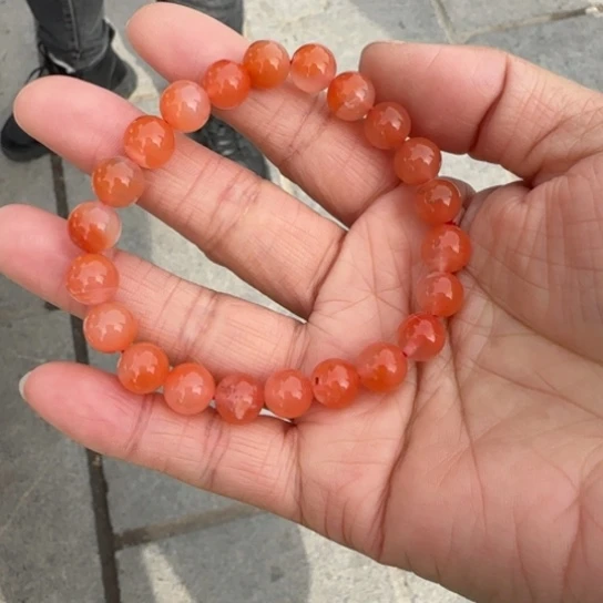 南红玛瑙手链未镶嵌卡9左右