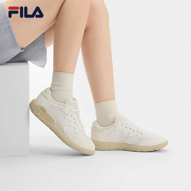 Fila/斐乐夏季女款【德训薄底布丁鞋】时尚透气潮流板鞋F12W521209F