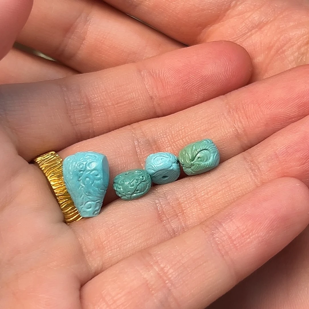 绿松石未镶嵌配饰甜****活