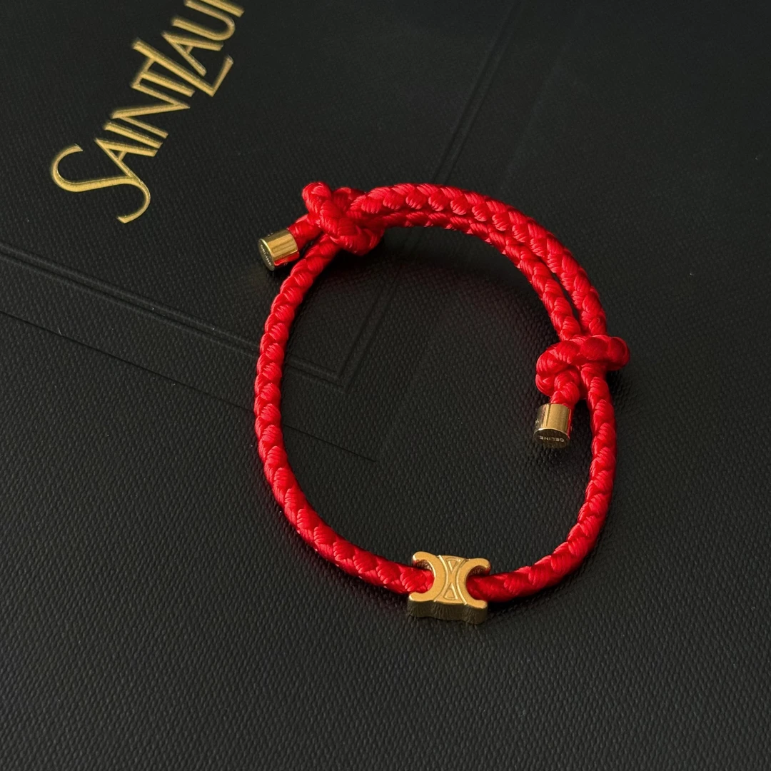 非金属布艺手链 1S 0672 Singularity Me 凯旋门红色编织手链手绳