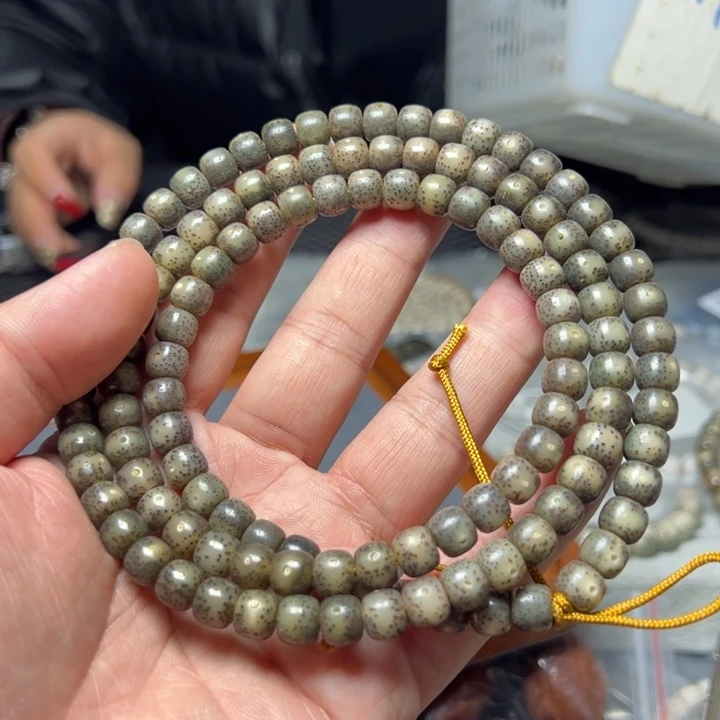 星月菩提手串一物一拍1号8×7石玉