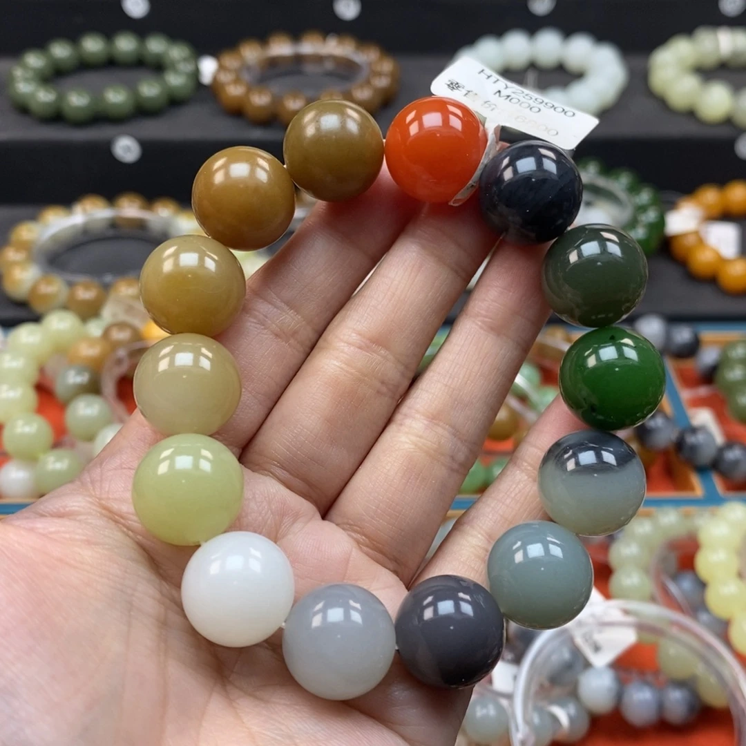 和田玉未镶嵌手链L卡16