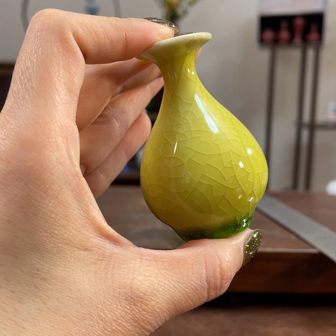 瓷片陶瓷艺术小花瓶