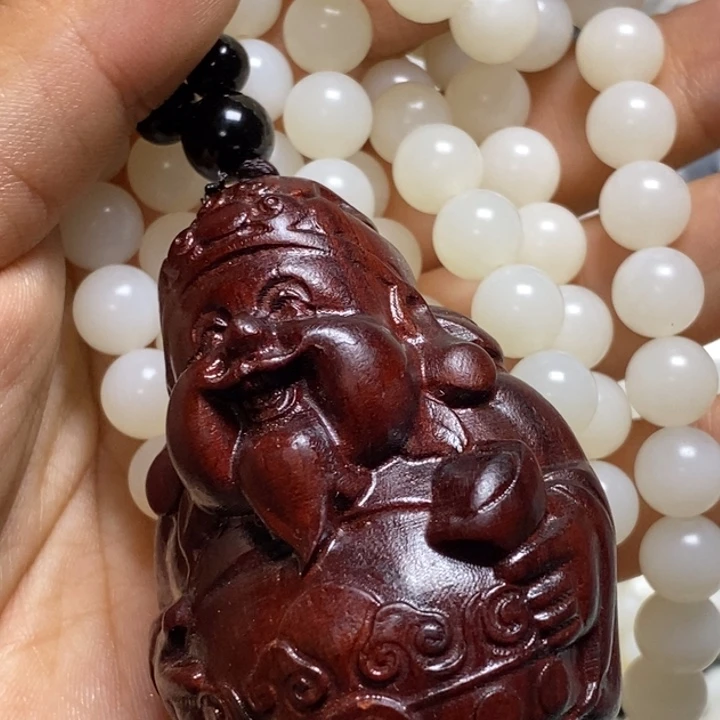 黄***一手串/手链贝壳花梨木，08冰透108