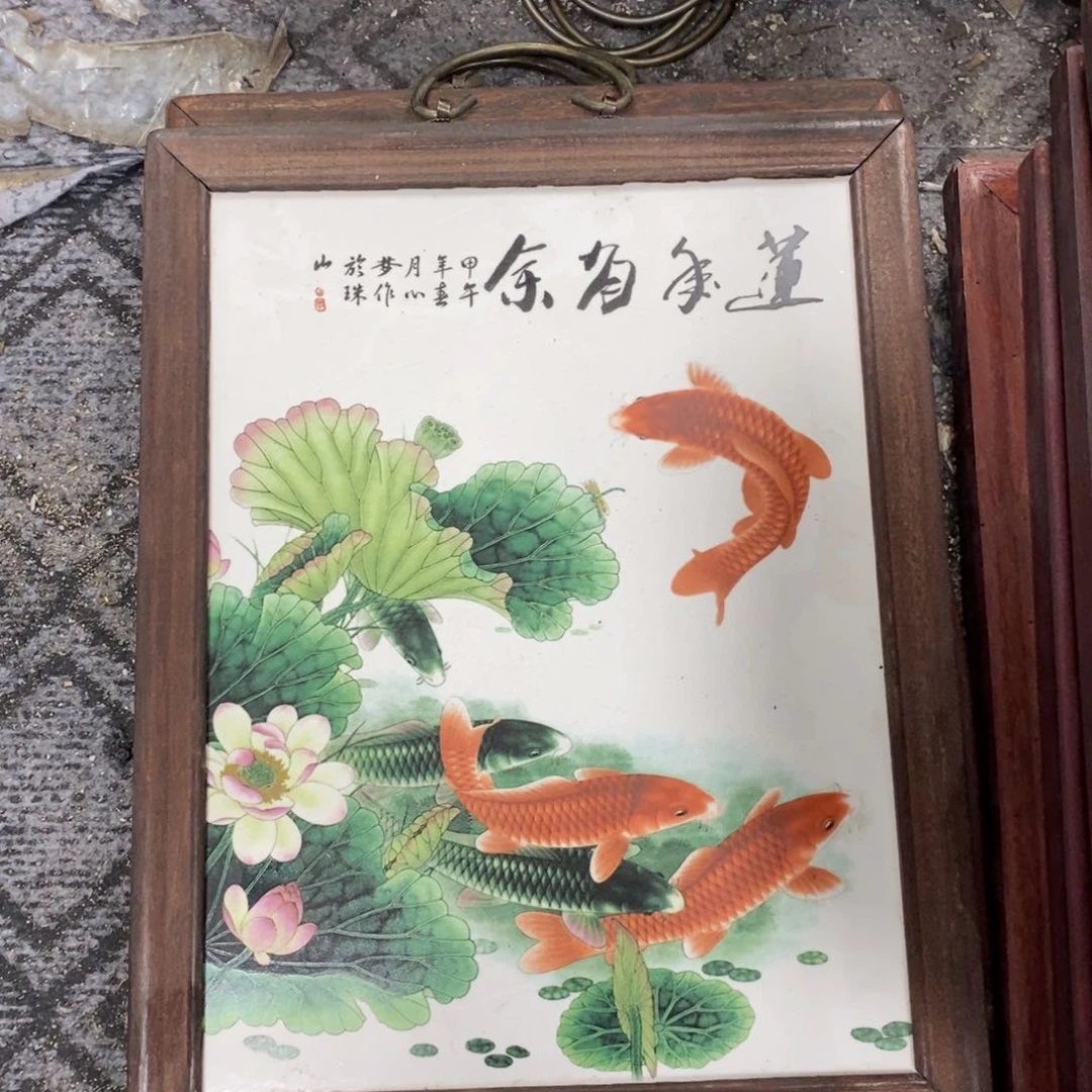 瓷片37*28*1景德镇瓷板画柴窑烧制