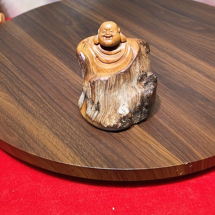 柏木（崖柏）港****务崖柏手把件弥勒