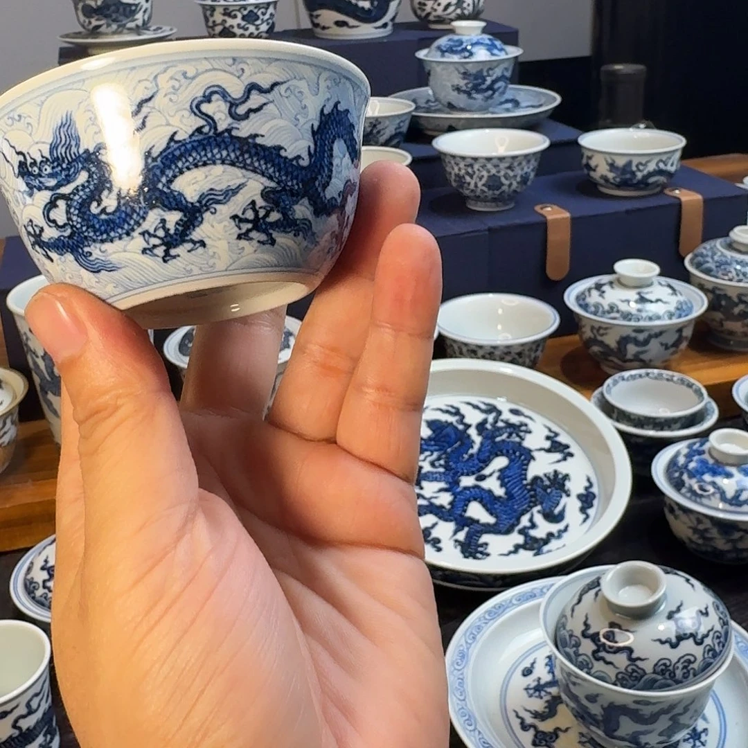 某***—小小明堂双龙海水杯子