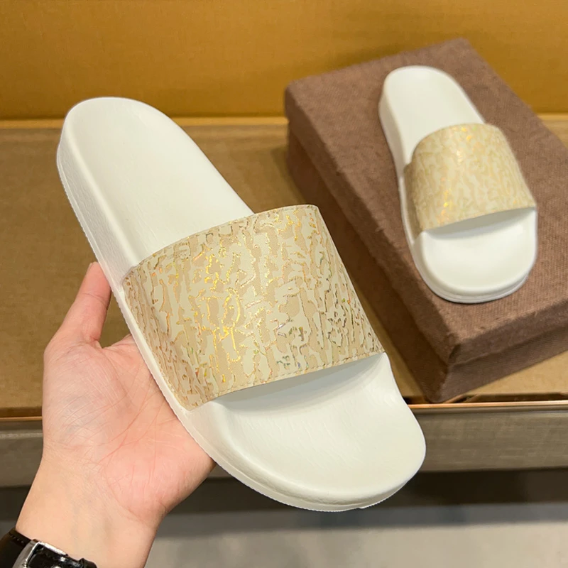 酷奇珀蒂奢侈品一字拖2025新款时尚潮流高端皮质拖鞋欧洲站男鞋子