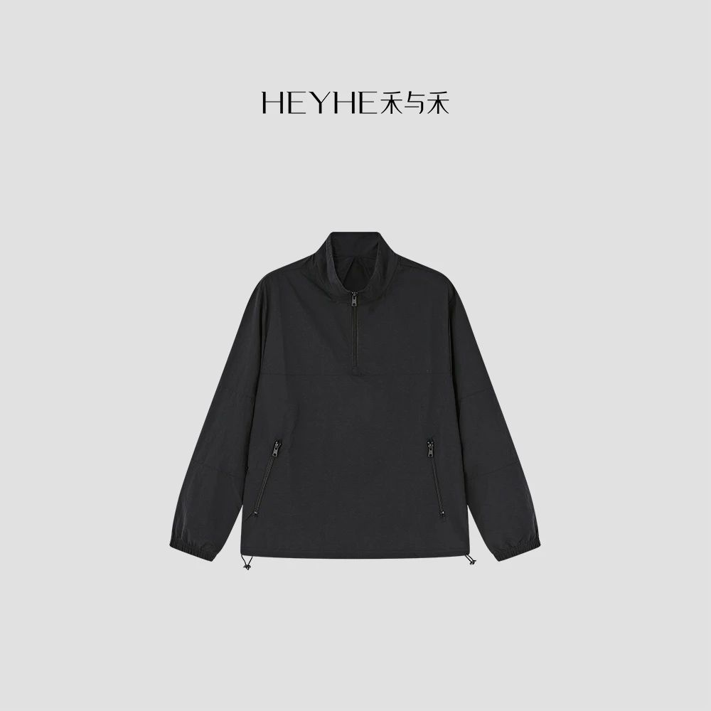 小禾【零重力】男女同款半开拉链套头吸湿速干都市户外薄款夹克外套