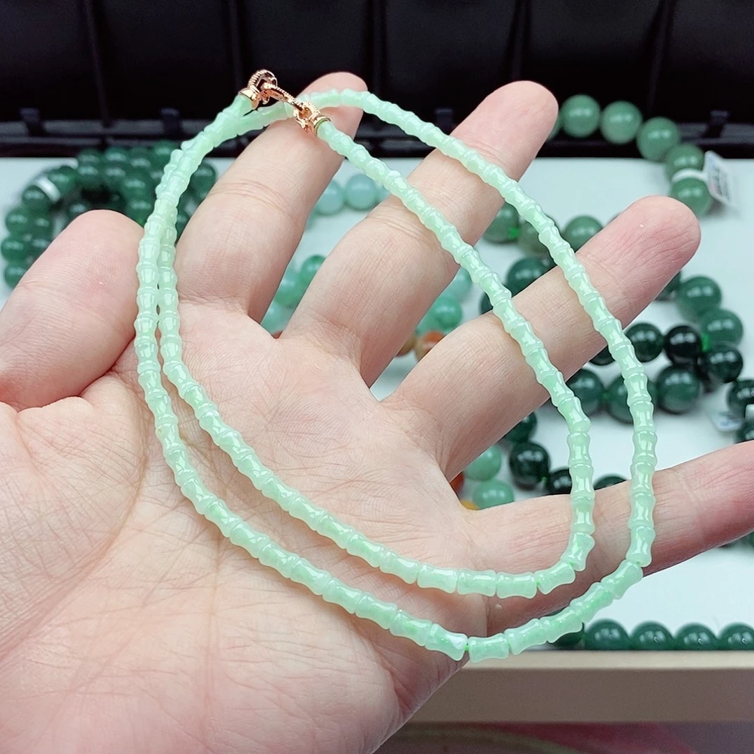 翡翠未镶嵌毛衣链