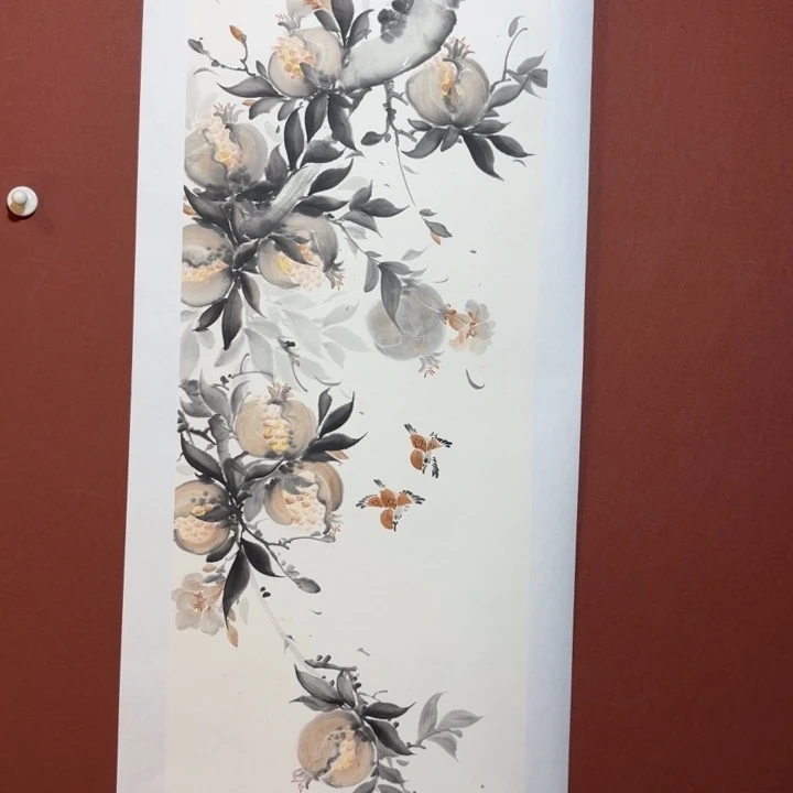 国画听兰老师花鸟