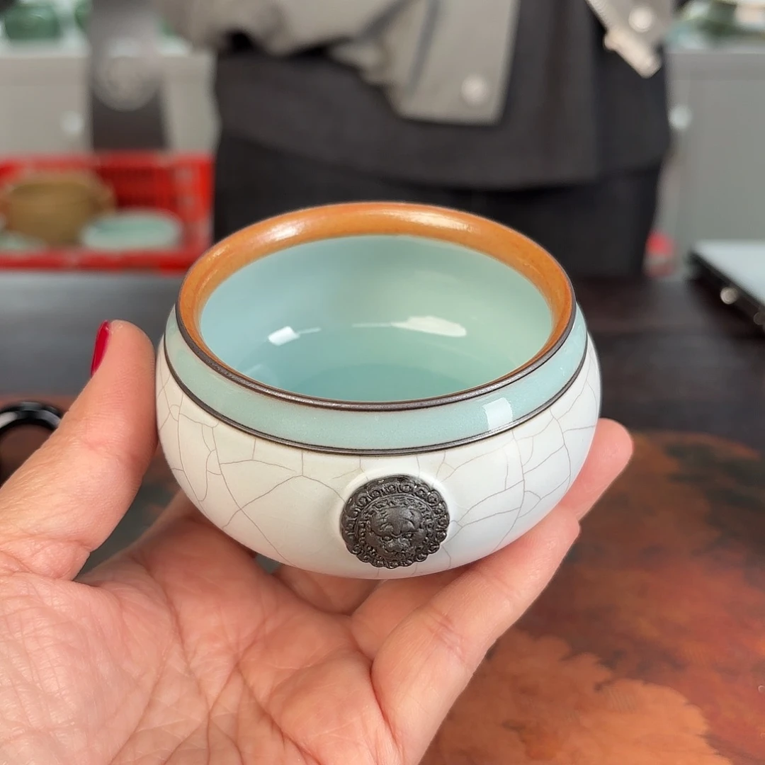 龙泉云间青瓷小米茶器