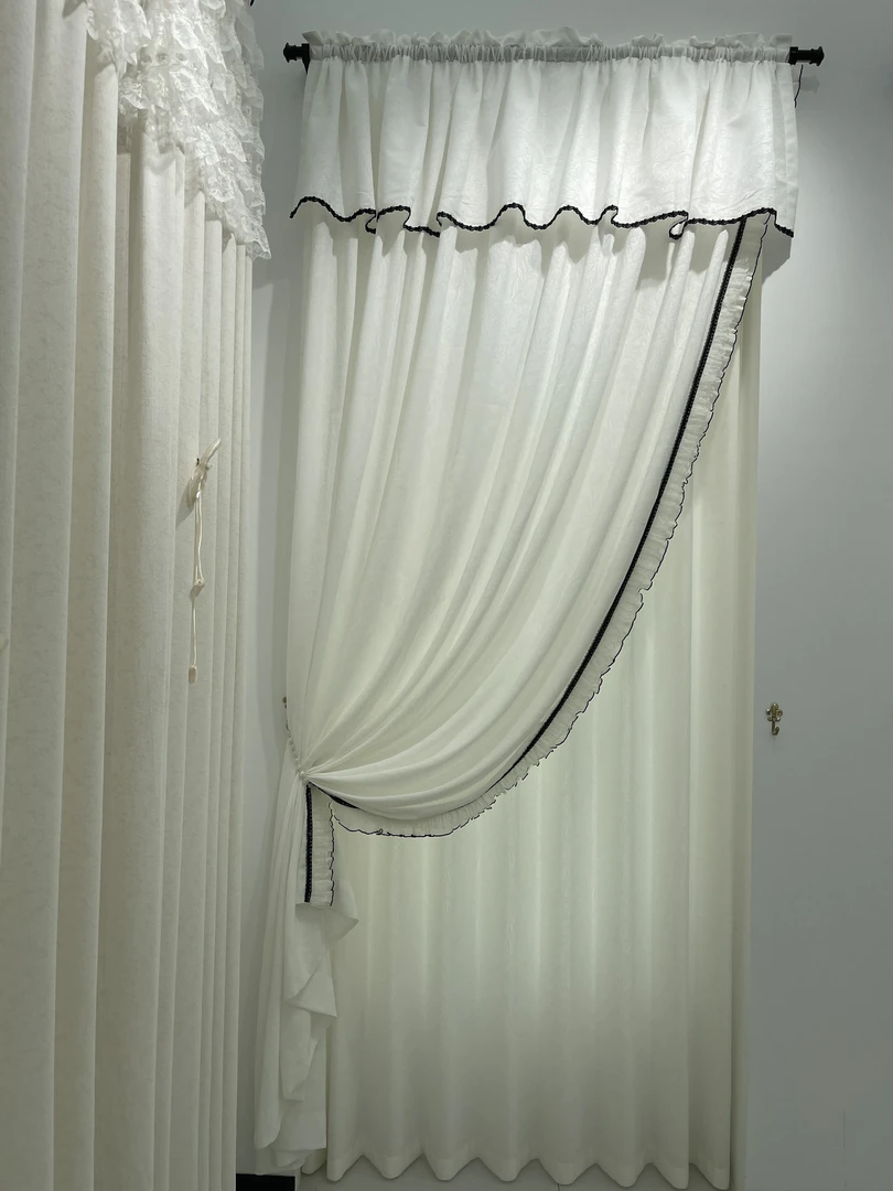 17系列窗纱白色米色 3米不加工，返单抵扣