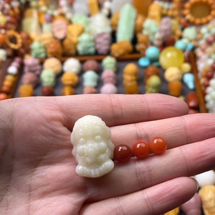 石英质玉（缅黄）未镶嵌珠宝半成品