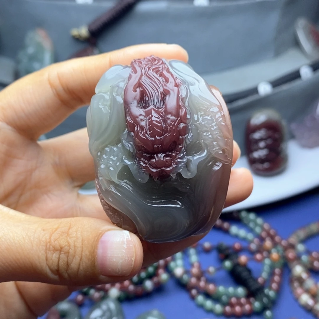 用***7玛瑙/玉髓未镶嵌吊坠(不含链)