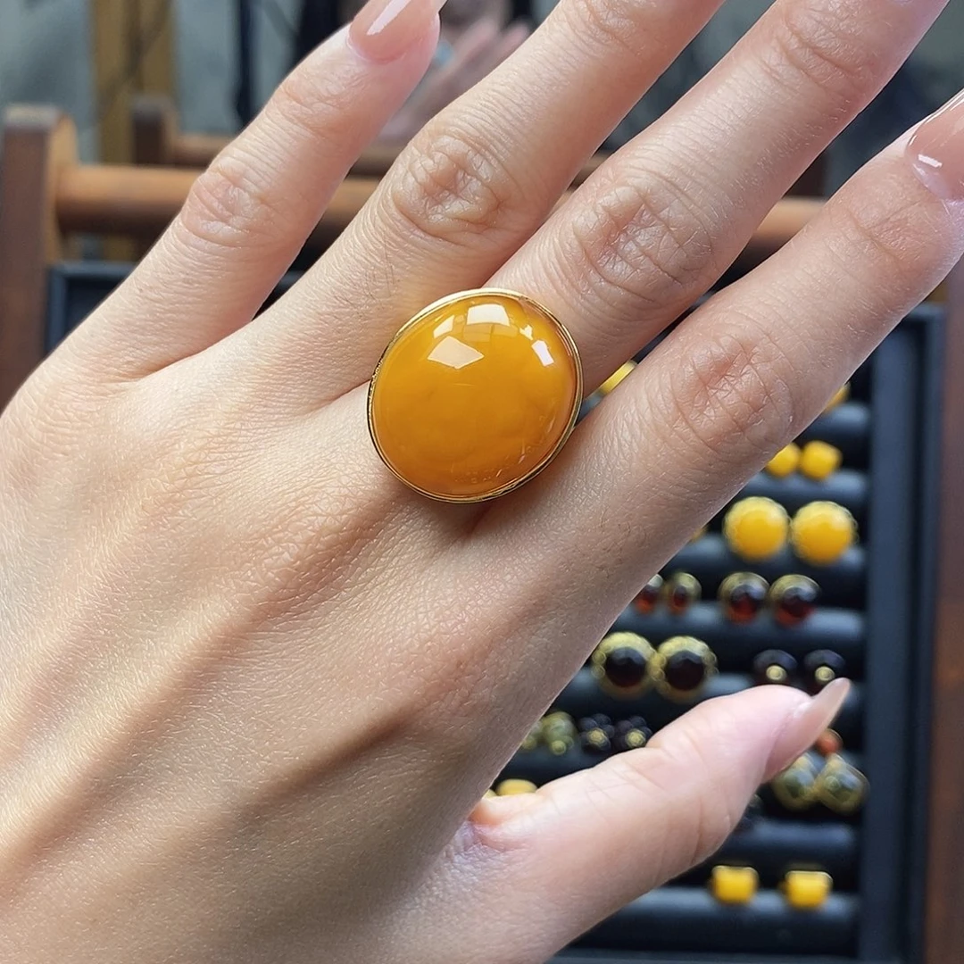 琥珀未镶嵌裸石成品