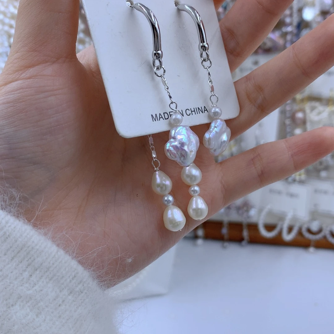 颈饰合金淡水珍珠