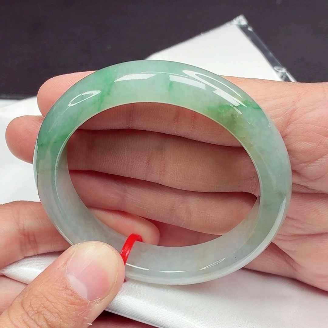 翡翠未镶嵌手镯55.5圈口