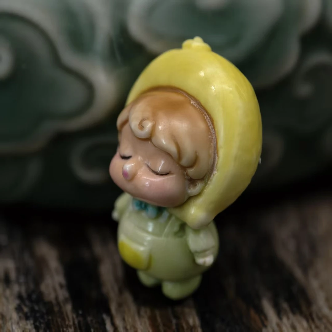 T666【柠檬宝宝】精品猛犸象牙23.2*14左右文玩吊坠水果宝宝配饰