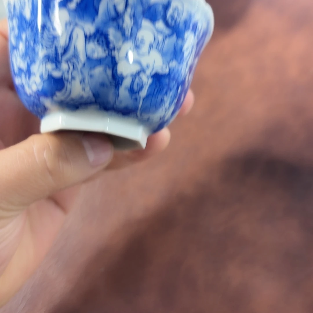 九***鹿杯子陶手绘陶瓷小碗