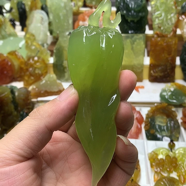 蛇纹石玉未镶嵌珠宝半成品