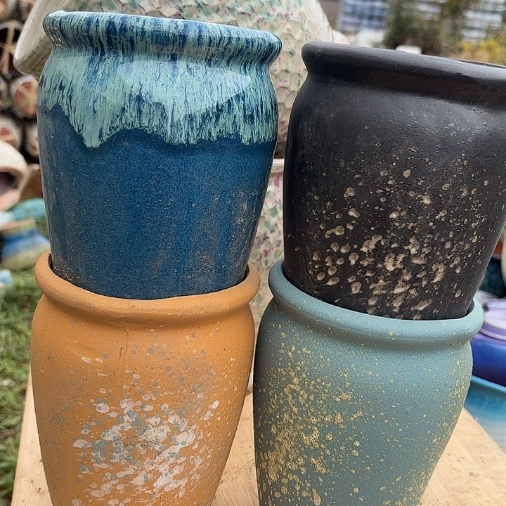 紫砂花盆口12.5高19福利价。。。。。。。。。