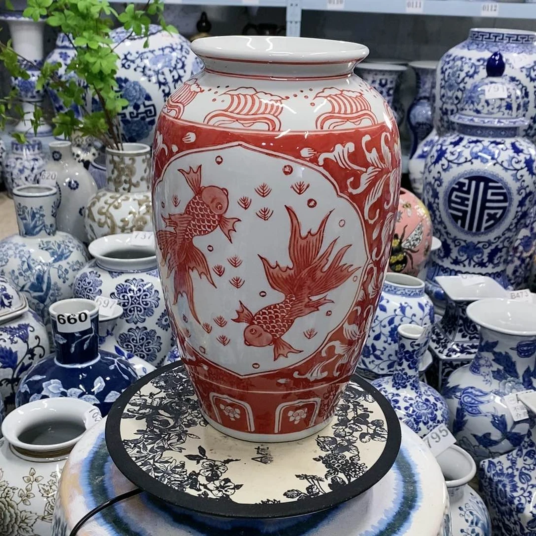 【闪购商品】摆件年年有鱼萝卜瓶摆件……