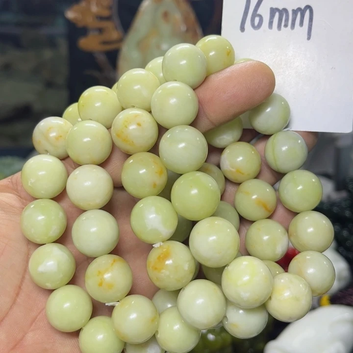 蛇纹石玉手串未镶嵌