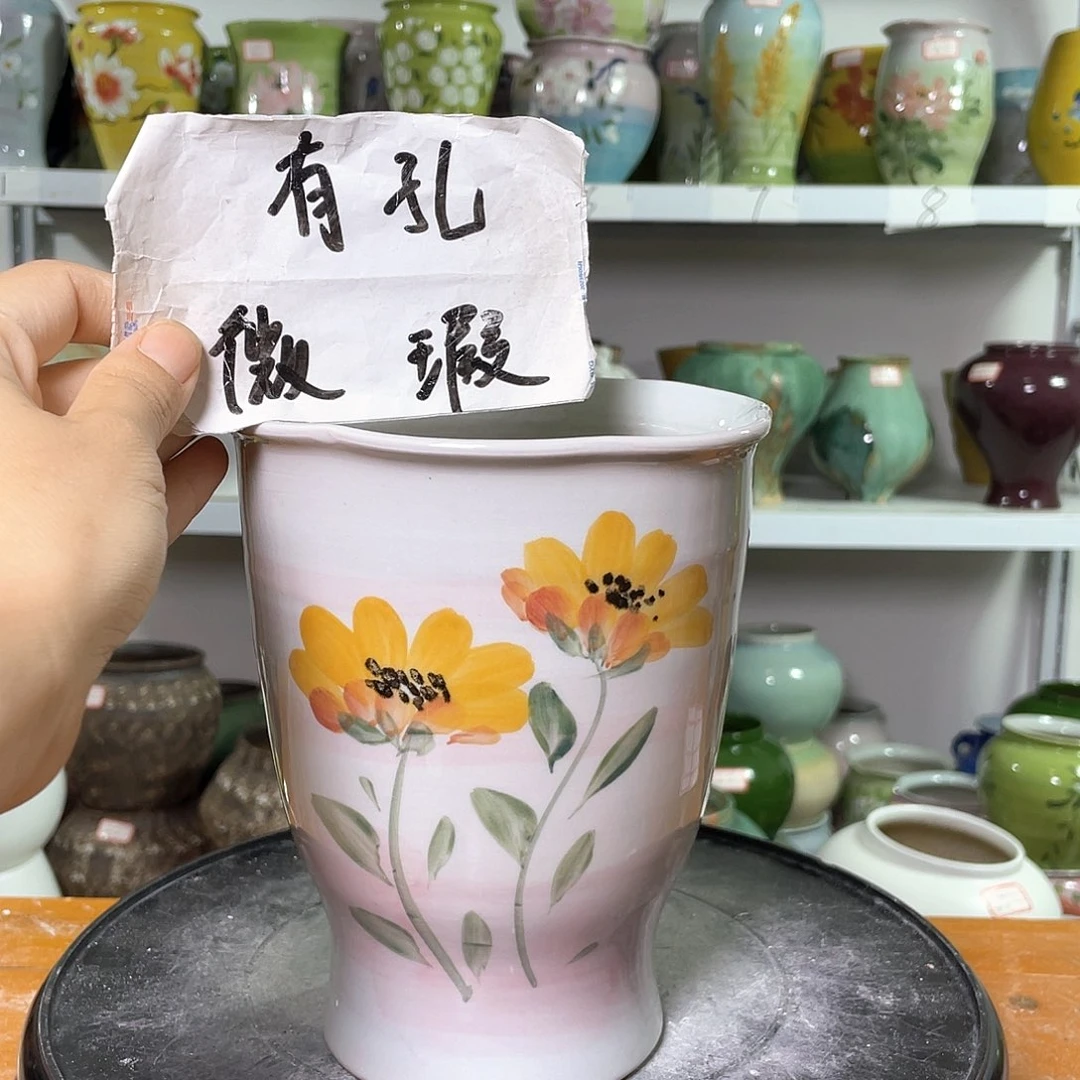 景德镇陶瓷花盆微瑕236