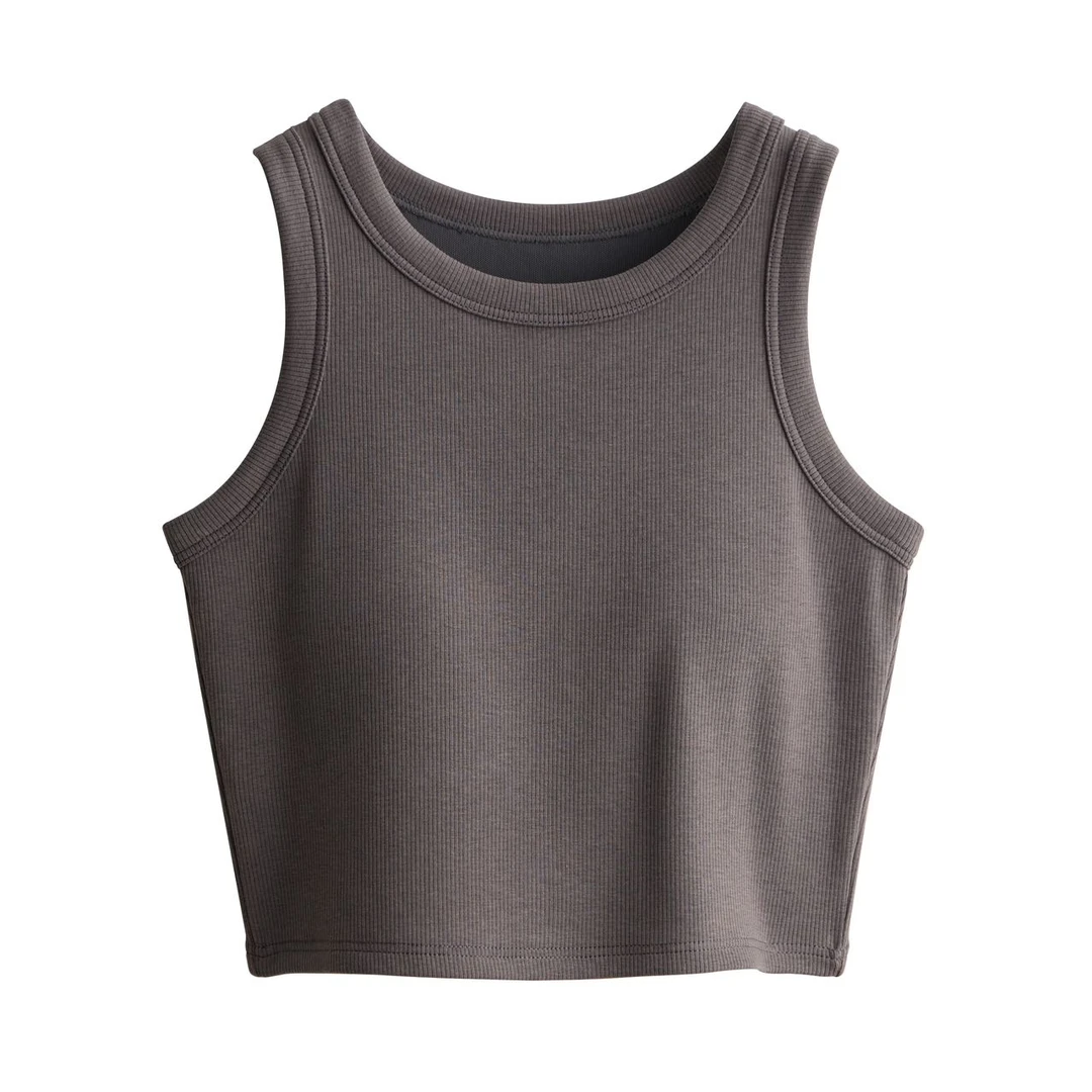 宝丫轻奢  女式吸湿速干凉感高弹外穿背心K1524