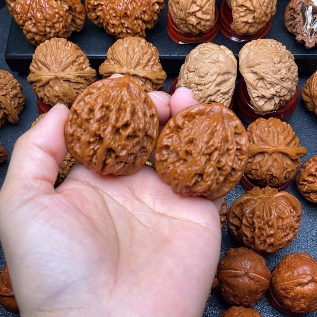 把件文玩核桃39虎头