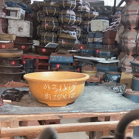 紫砂花盆碗盆一个