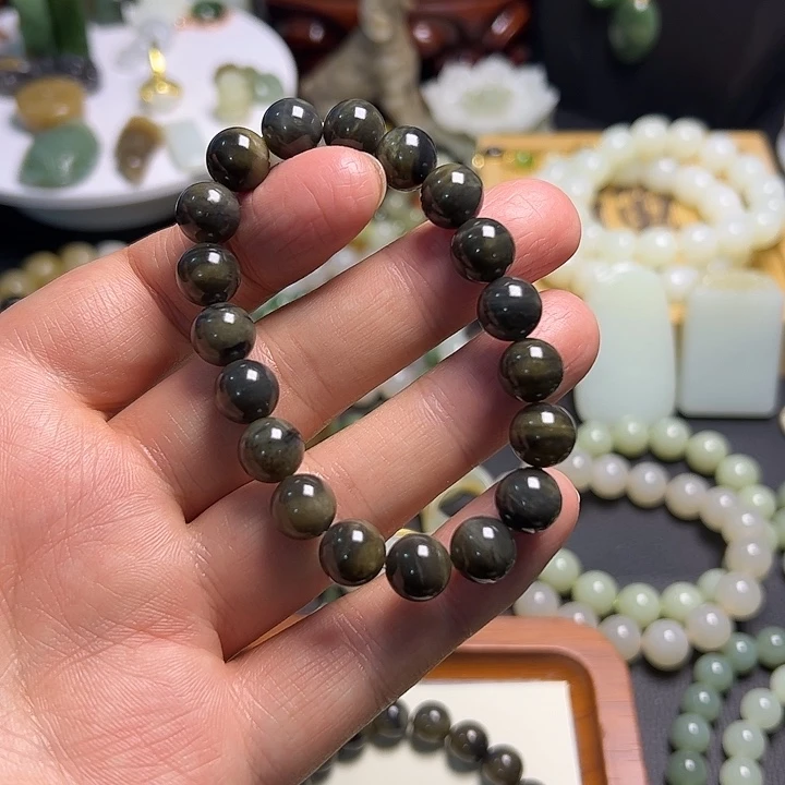 和田玉未镶嵌手链