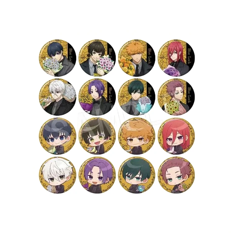 日谷    蓝色监狱蓝锁中外矿业捧花生日吧唧徽章 盲盒代拆