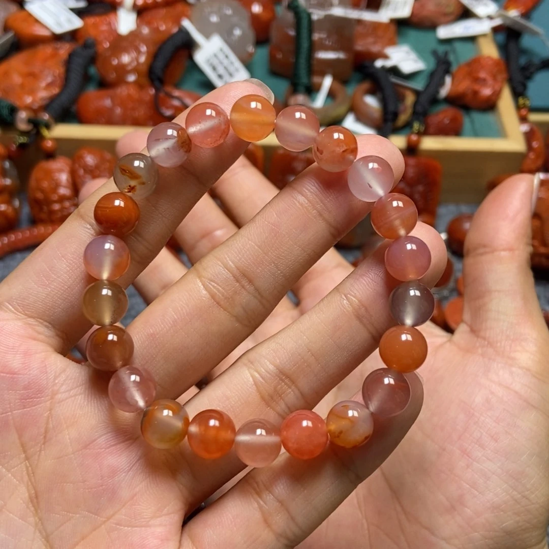 手串未镶嵌南红玛瑙8+m m