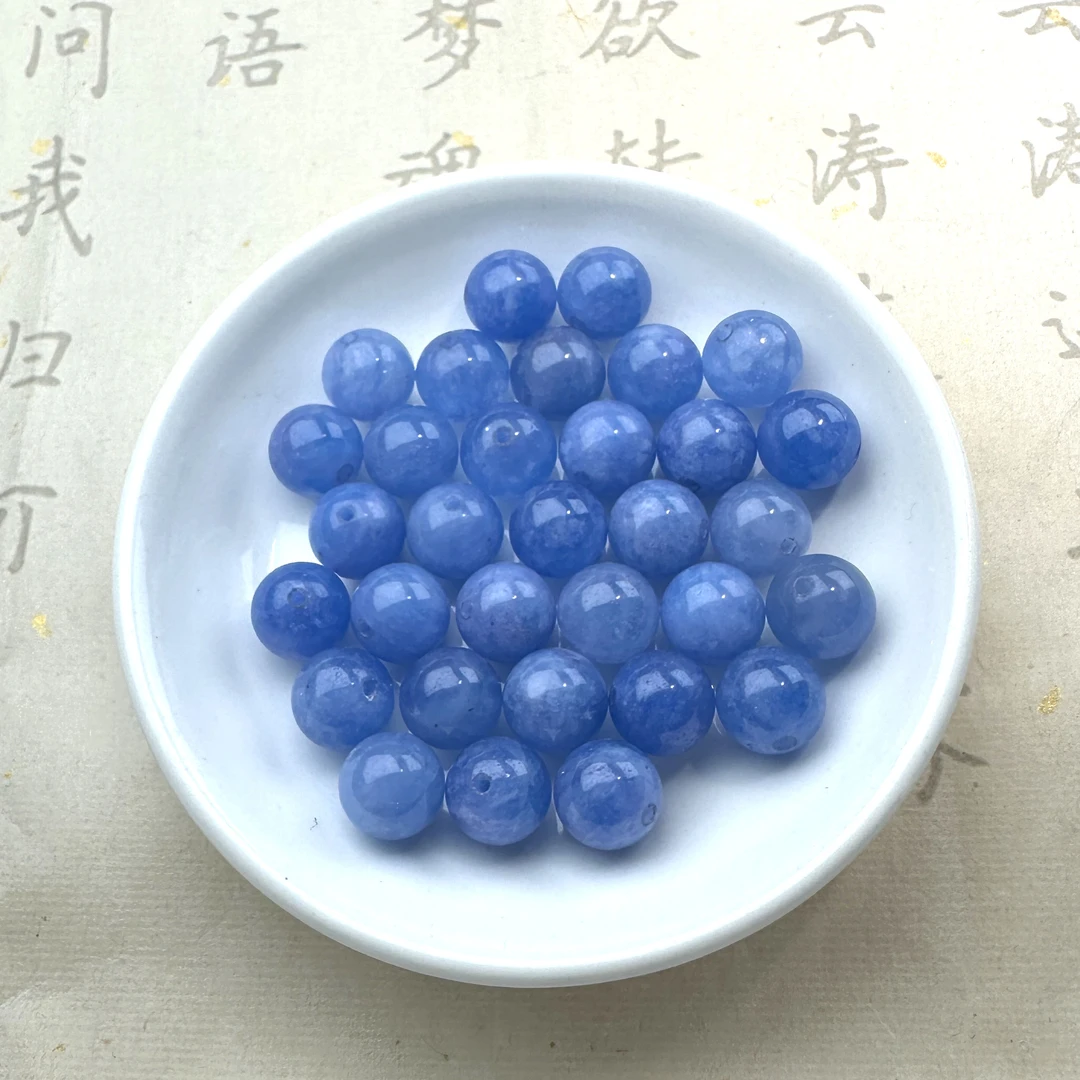 蓝宝散珠天然玉石散珠 10M  20颗
