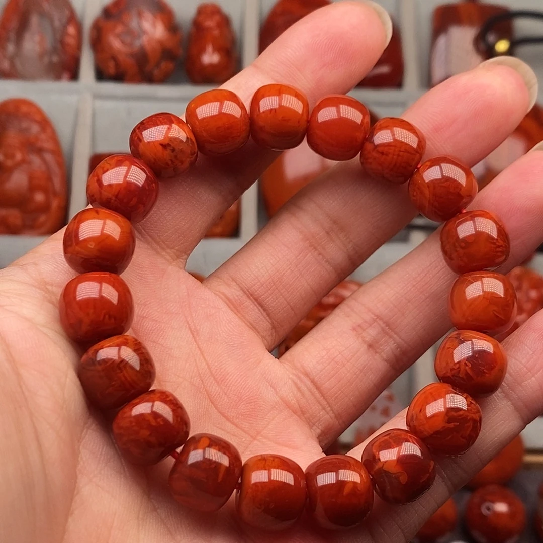 南红玛瑙未镶嵌手串