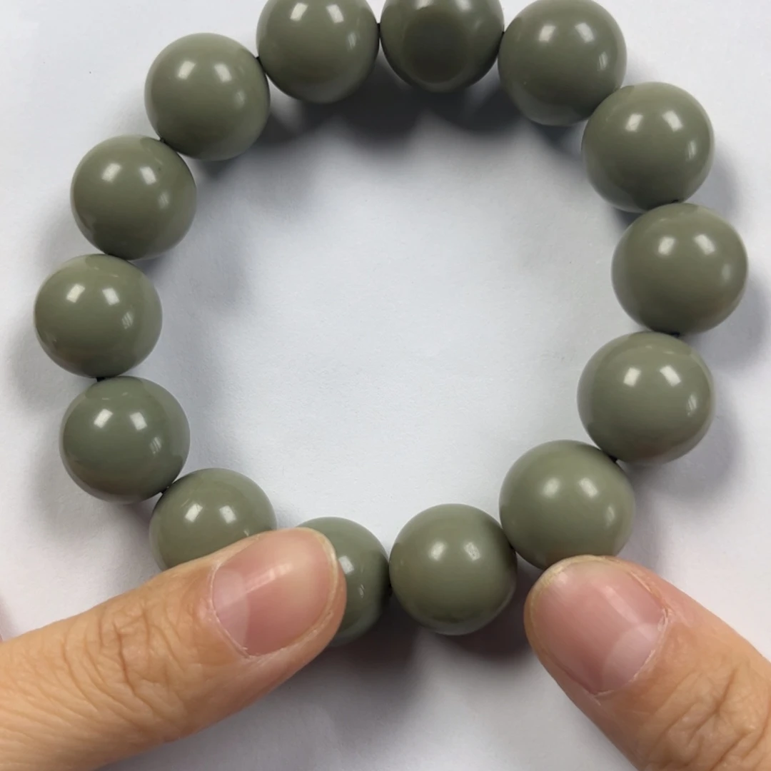 和田玉手链未镶嵌h***o卡16圆珠